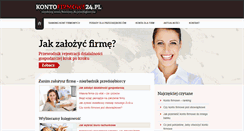 Desktop Screenshot of kontofirmowe24.pl