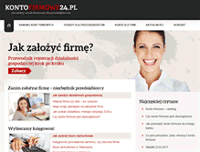 Tablet Screenshot of kontofirmowe24.pl